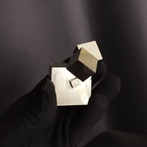 Intergrown Pyrite Cubes Specimen from Mina Ampliación A Victoria, Navajún, Spain.