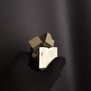 Intergrown Pyrite Cubes Specimen from Mina Ampliación A Victoria, Navajún, Spain. hover