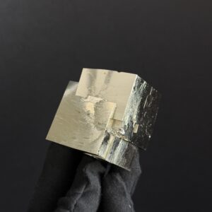 Intergrown Pyrite Cubes Specimen from Mina Ampliación A Victoria, Navajún, Spain. hover