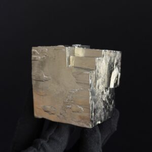 Intergrown Pyrite Cubes Specimen from Mina Ampliación A Victoria, Navajún, Spain. hover