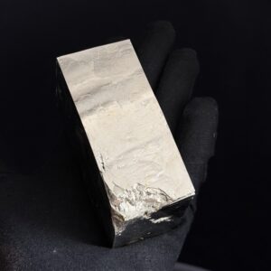 Rectangle Pyrite Specimen from Mina Ampliación A Victoria, Navajún, Spain. hover