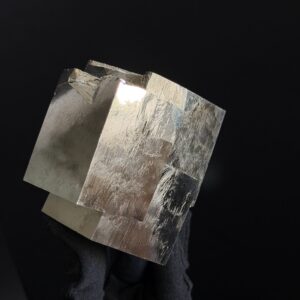 Intergrown Superior Pyrite Cubes Specimen from Mina Ampliación A Victoria, Navajún, Spain. hover