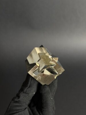 Intergrown Pyrite Cubes Specimen from Mina Ampliación A Victoria, Navajún, Spain. hover